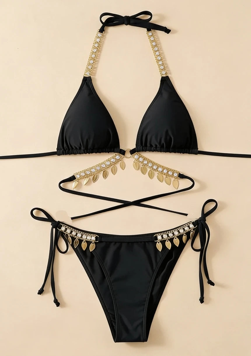 Bikini z wiązaniem z tyłu