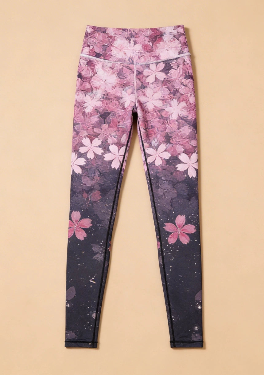 Legginsy sportowe kwiatowy wzór