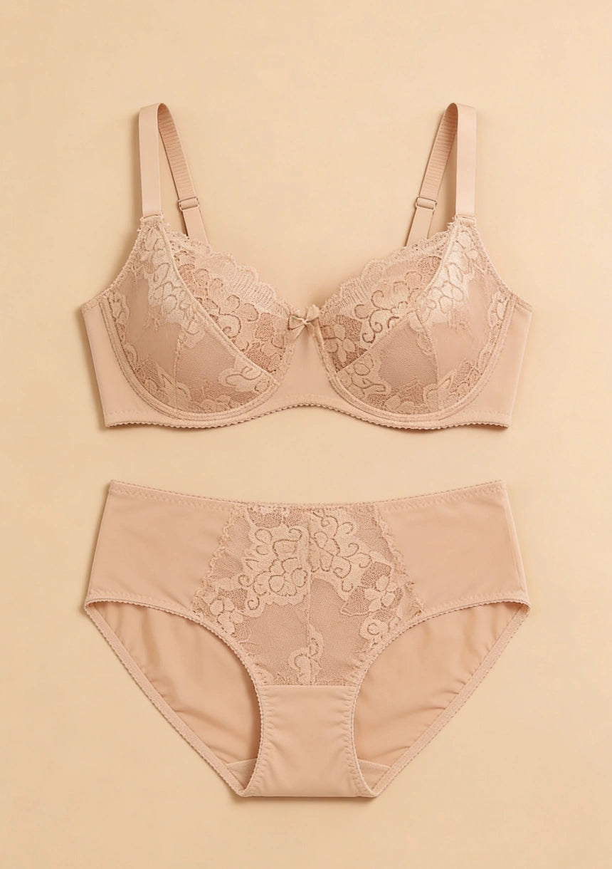 Komplet bielizny koronkowej plus size