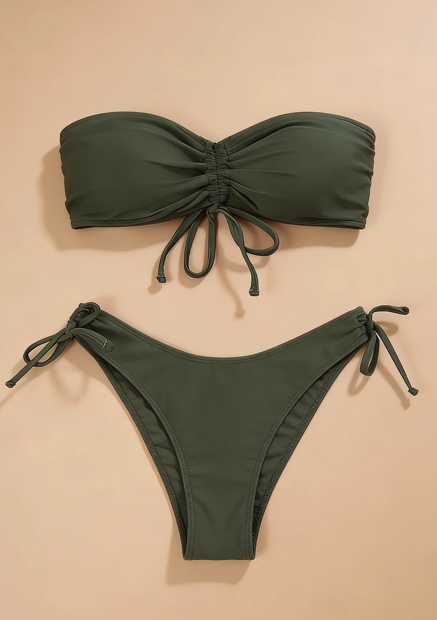 Bikini z regulowanymi ściągaczami