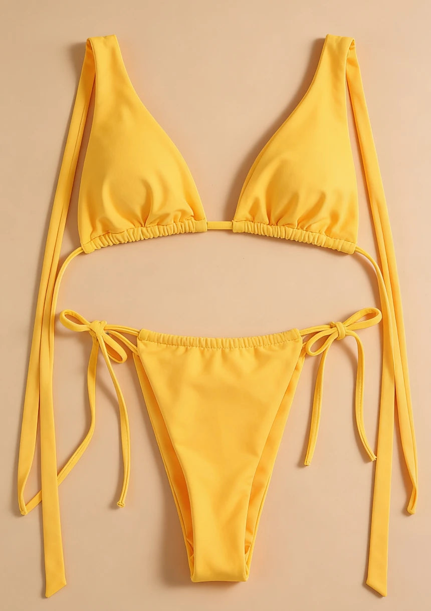 Bikini dwuczęściowe z brazylijskim stylem