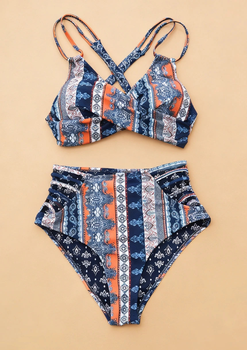 Strój kąpielowy dwuczęściowy w stylu boho