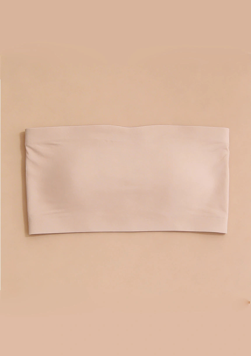Biustonosz bandeau z paskami na plecach