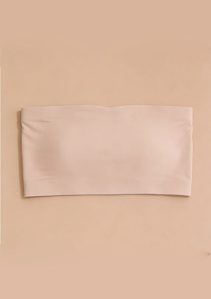 Biustonosz bandeau z paskami na plecach