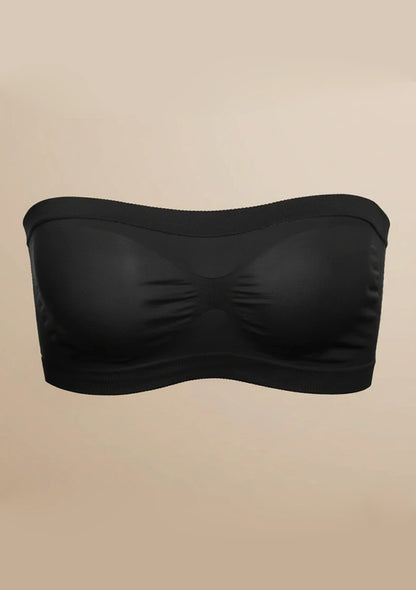 Biustonosz bandeau z siatką z tyłu