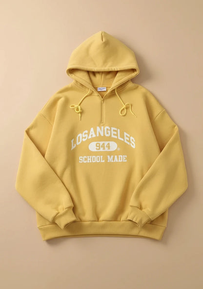 Luźna bluza oversize z napisem Los Angeles
