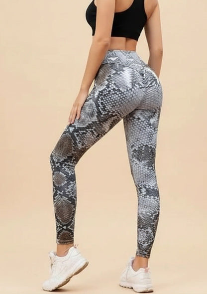 Legginsy sportowe wzór węża