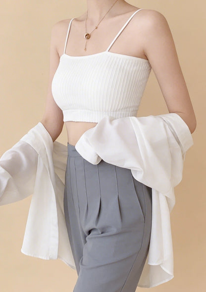 Biustonosz bandeau w prążki