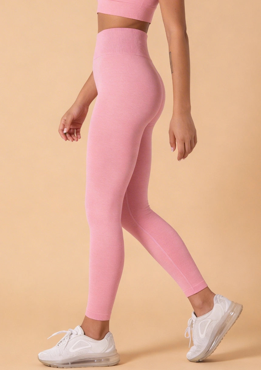 Bezszwowe legginsy w pastelowych kolorach