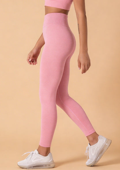 Bezszwowe legginsy w pastelowych kolorach