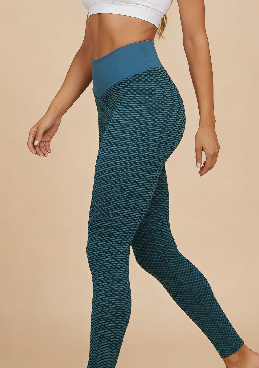 Legginsy sportowe siateczkowy wzór