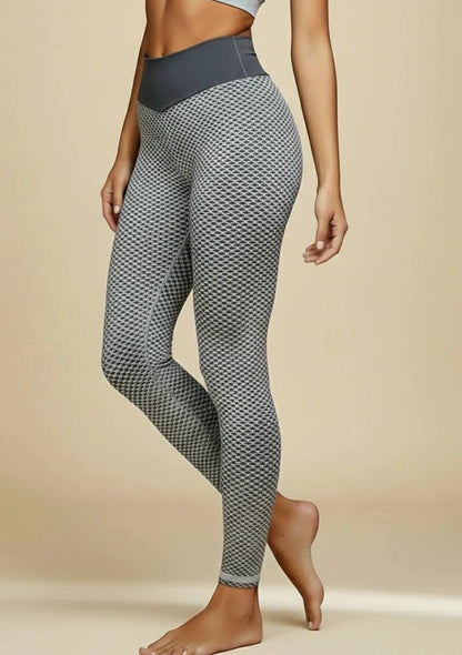 Legginsy sportowe siateczkowy wzór
