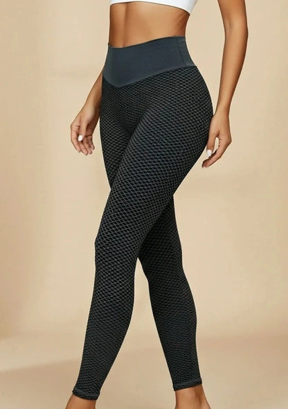 Legginsy sportowe siateczkowy wzór