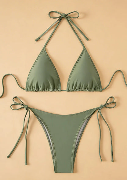 Bikini z regulowanymi wiązaniami