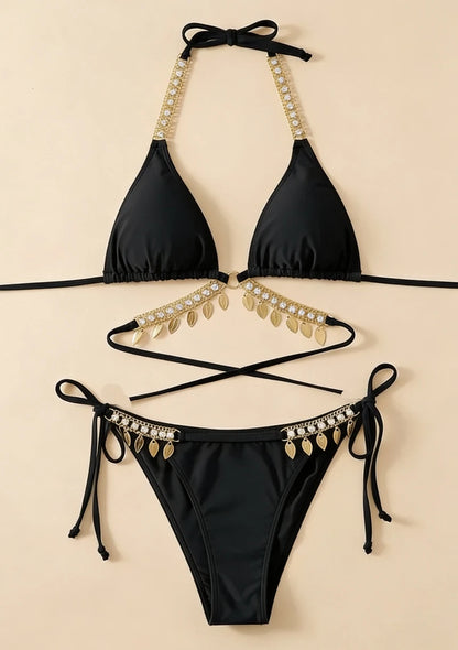 Bikini z wiązaniem z tyłu