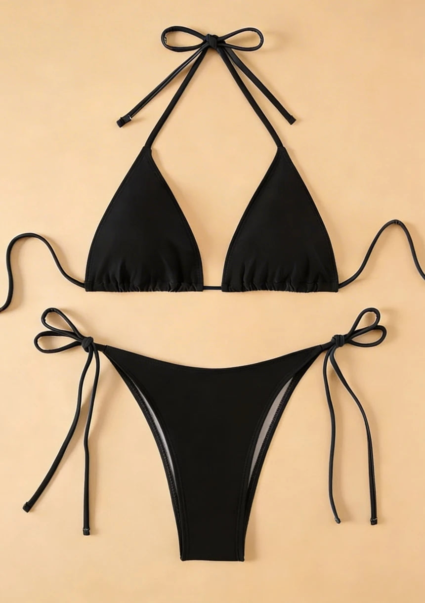 Bikini z regulowanymi wiązaniami
