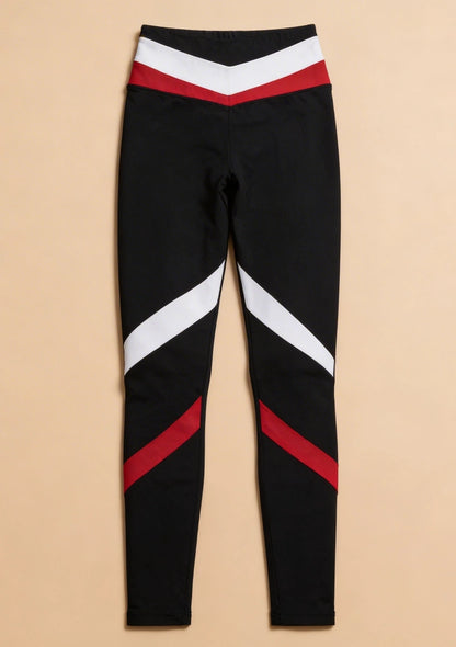 Legginsy sportowe kolorowe paski