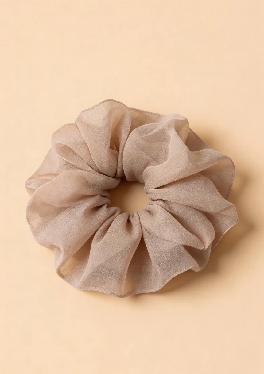 Szyfonowa gumka do włosów scrunchie