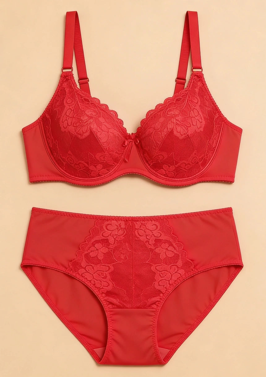 Komplet bielizny koronkowej plus size