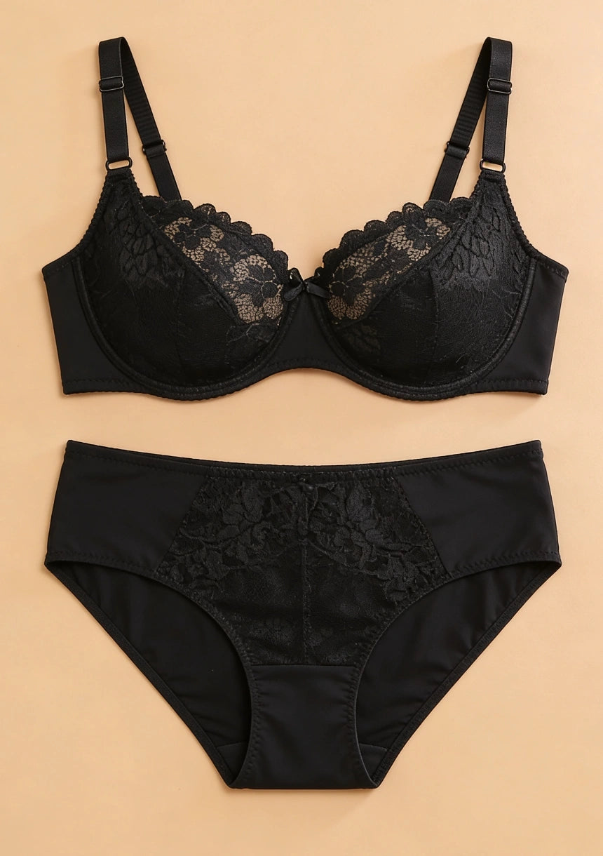Komplet bielizny koronkowej plus size