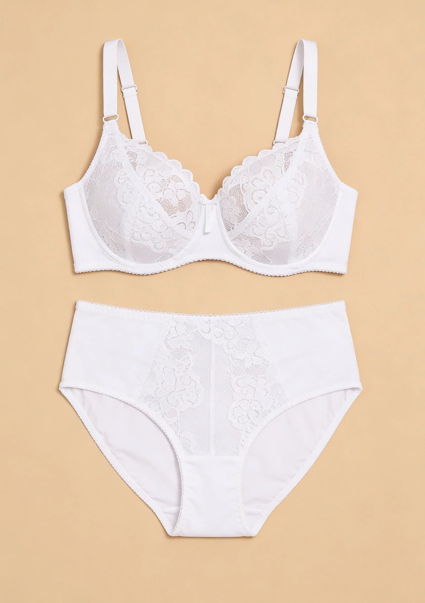 Komplet bielizny koronkowej plus size