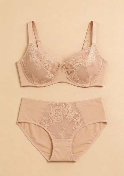 Komplet bielizny koronkowej plus size
