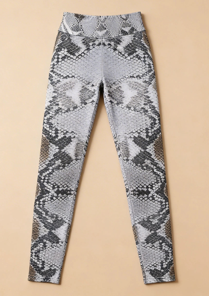 Legginsy sportowe wzór węża