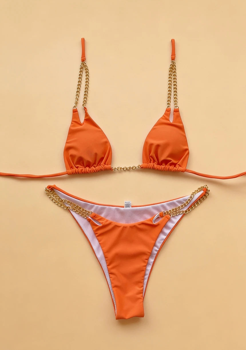 Bikini plażowe z regulowanym wiązaniem