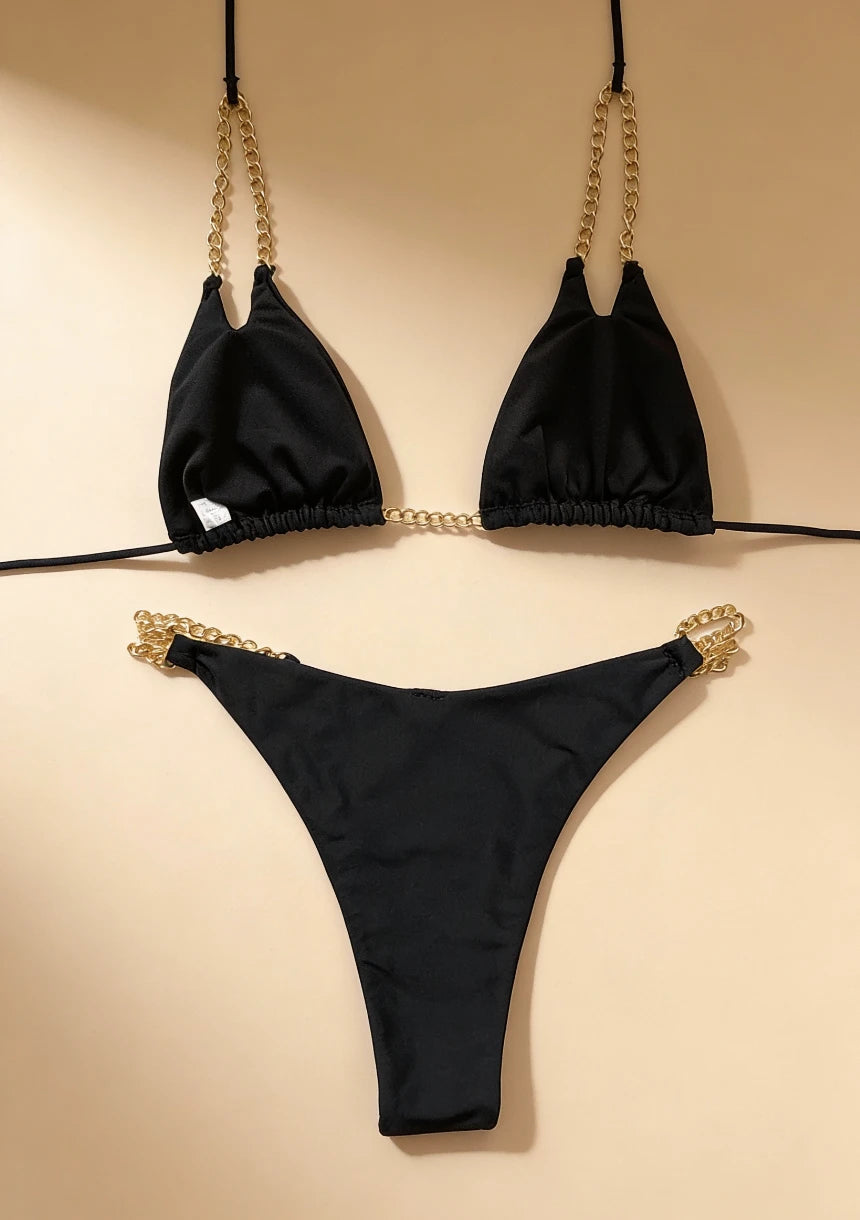 Bikini plażowe z regulowanym wiązaniem