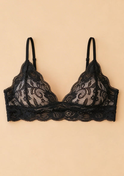 Biustonosz koronkowy bralette z miękkiego materiału