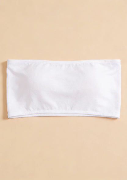 Biustonosz bandeau wąski gładki