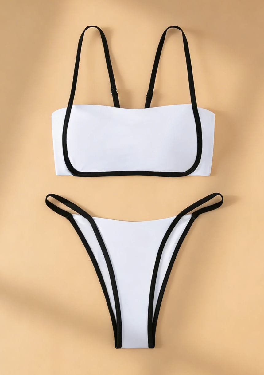 Bikini z regulowanym wiązaniem na plecach