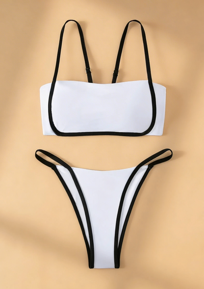 Bikini z regulowanym wiązaniem na plecach