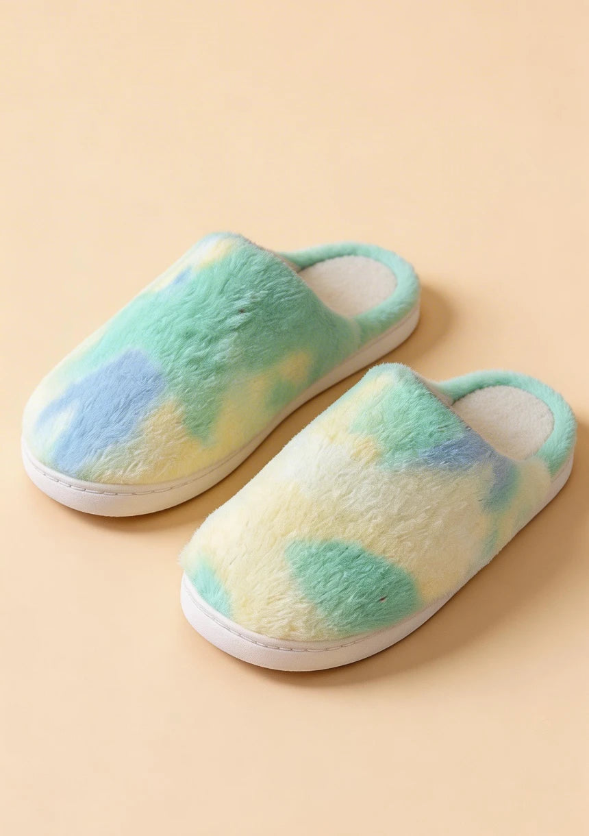 Puchate kapcie Tie Dye