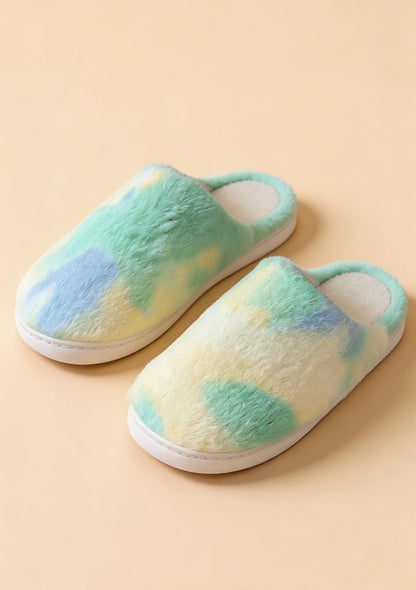 Puchate kapcie Tie Dye
