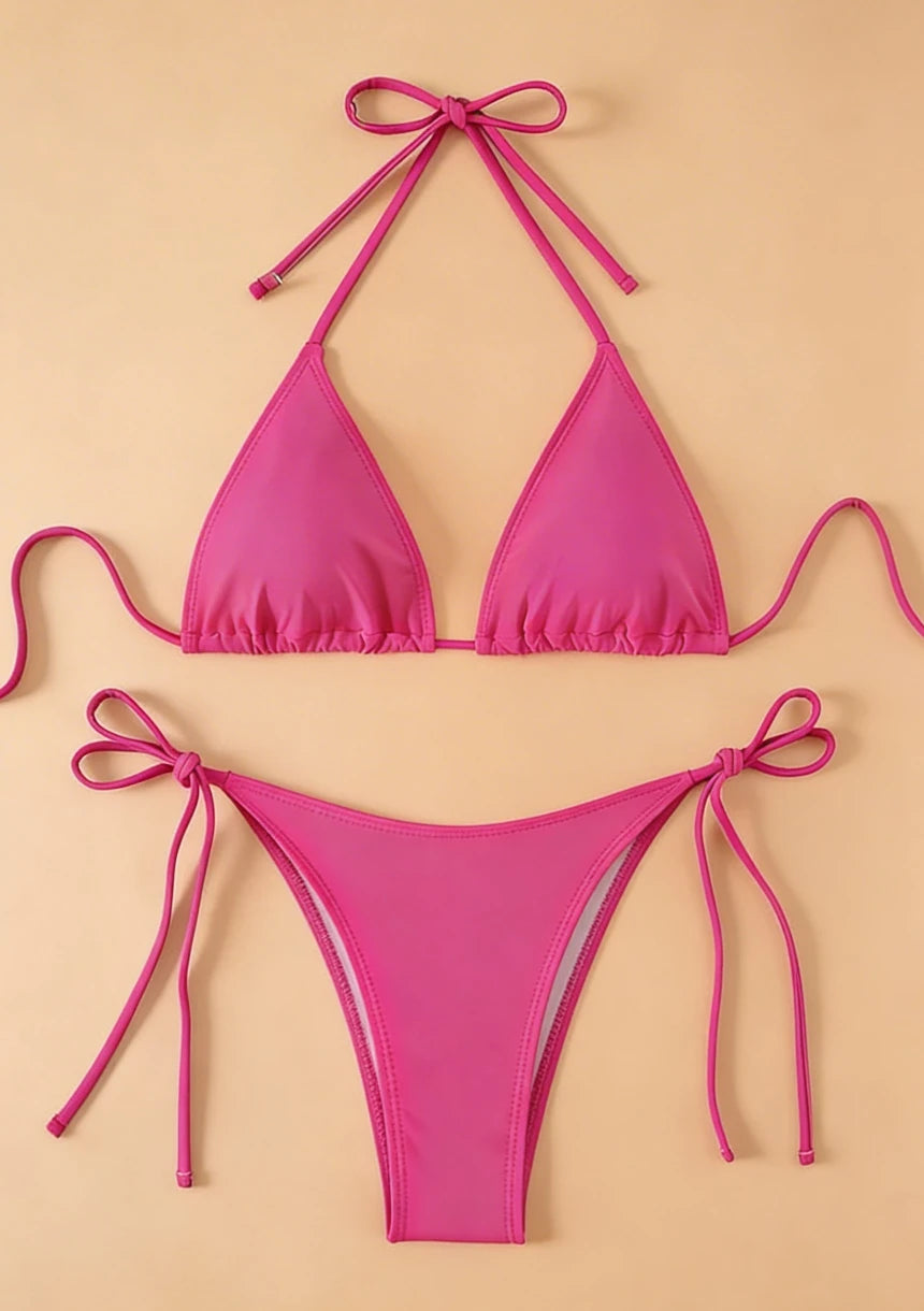 Bikini z regulowanymi wiązaniami