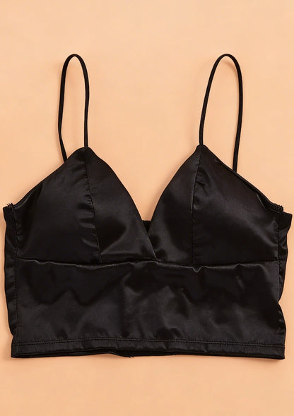 Biustonosz bralette z satyny