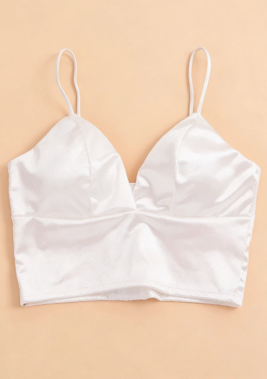 Biustonosz bralette z satyny