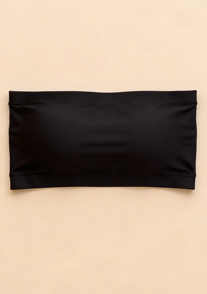 Biustonosz bandeau z paskami na plecach