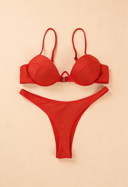Bikini push-up z wysokim dekoltem