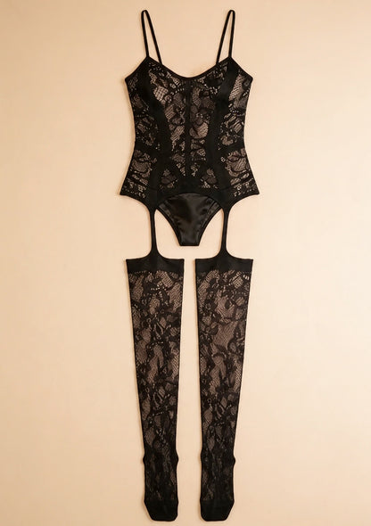 Bodystocking z koronki