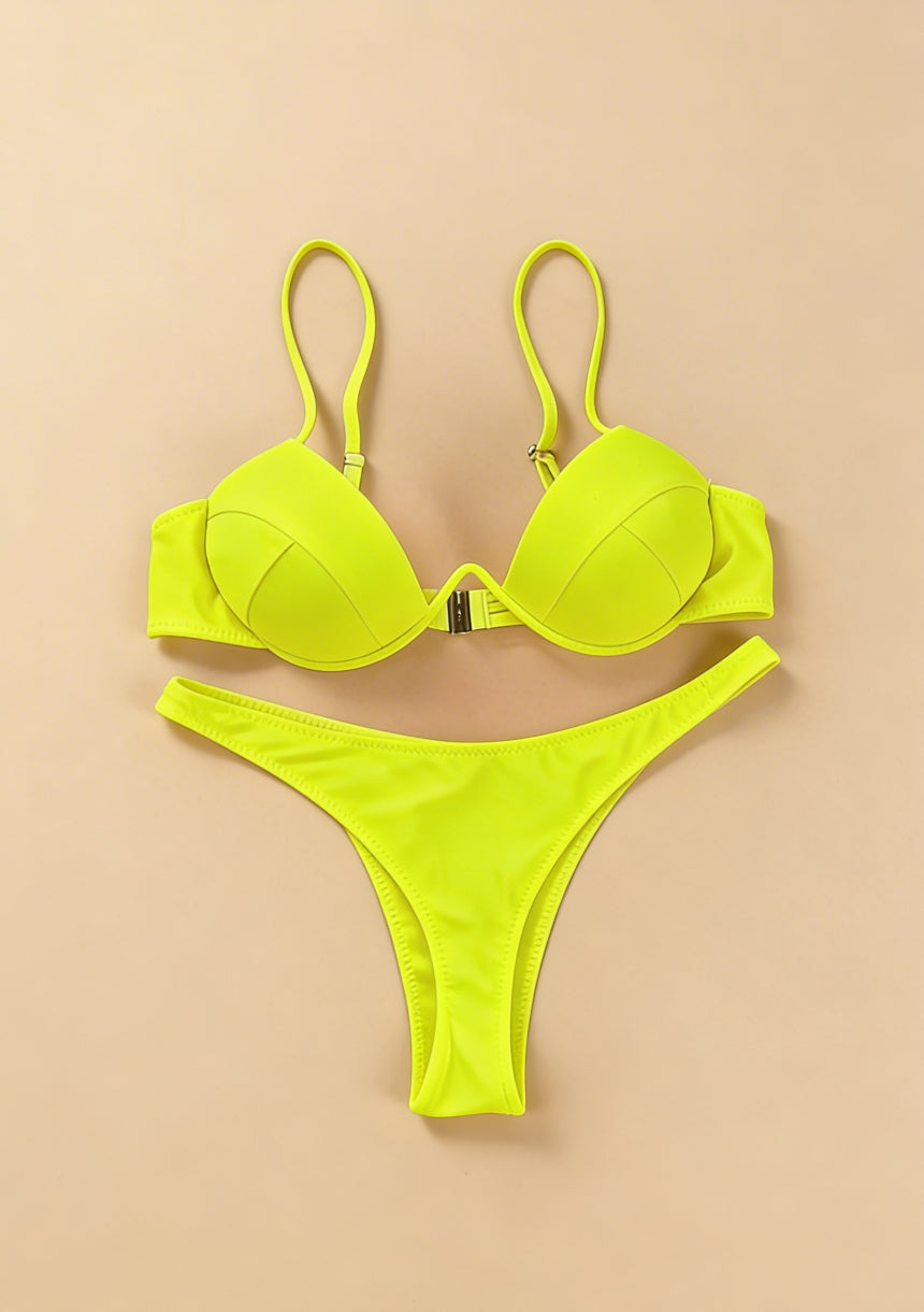 Bikini push-up z wysokim dekoltem