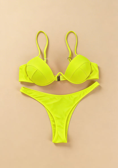 Bikini push-up z wysokim dekoltem