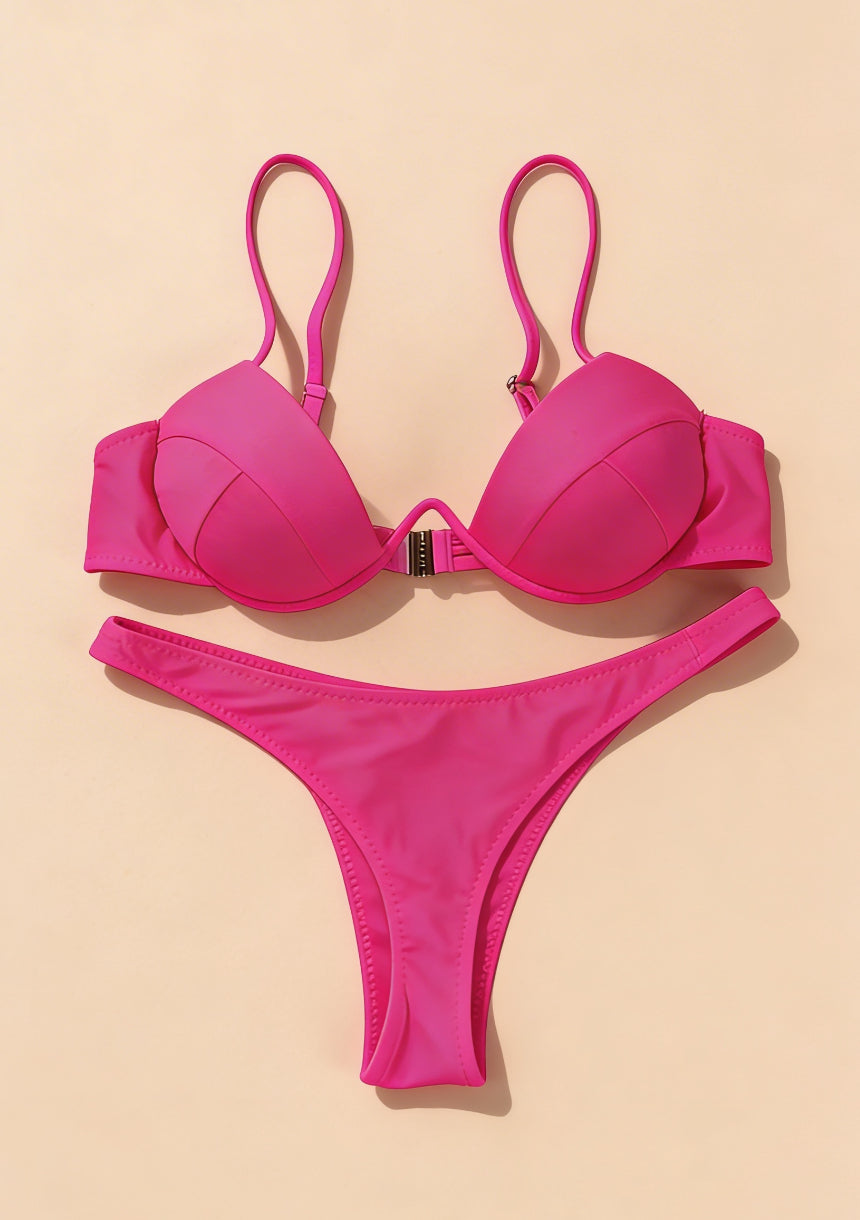 Bikini push-up z wysokim dekoltem