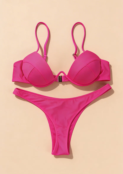 Bikini push-up z wysokim dekoltem