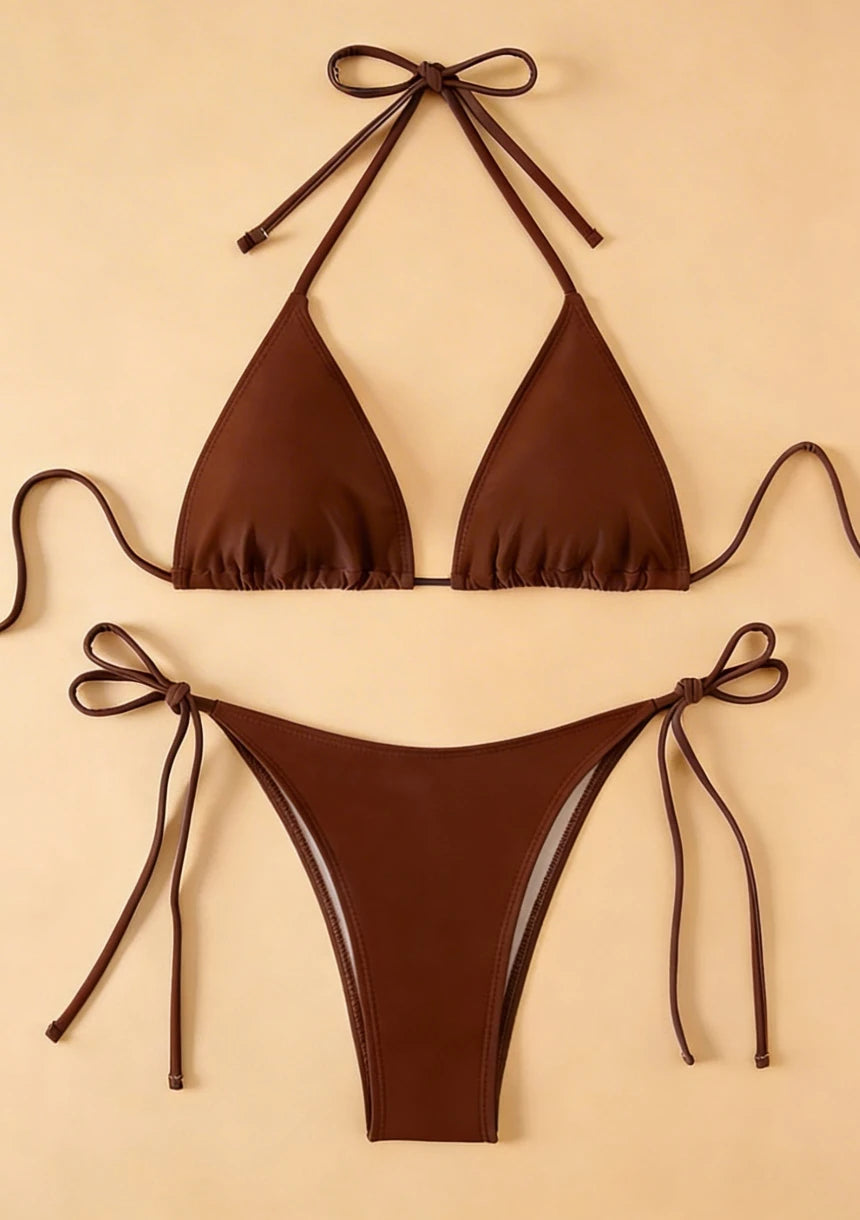 Bikini z regulowanymi wiązaniami