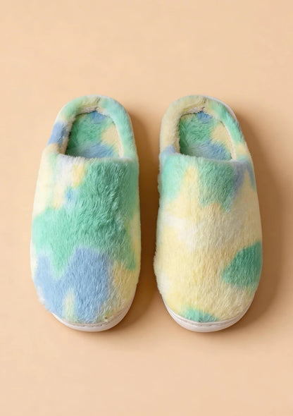 Puchate kapcie Tie Dye