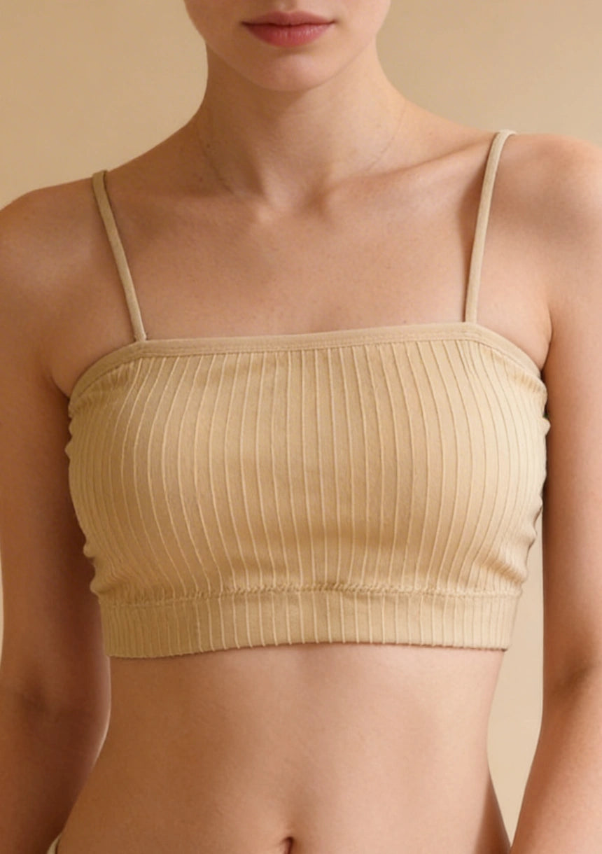 Biustonosz bandeau w prążki