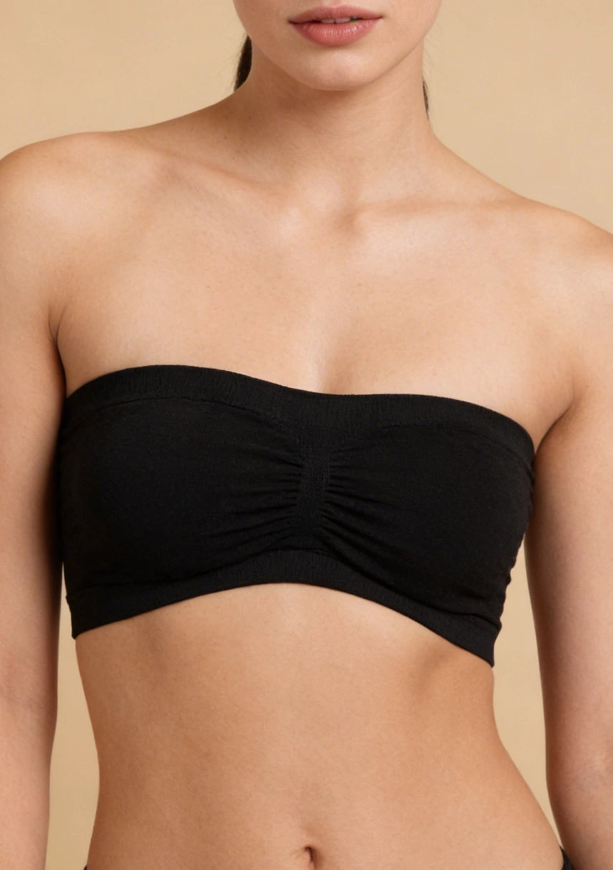 Biustonosz bandeau z oddychającego materiału