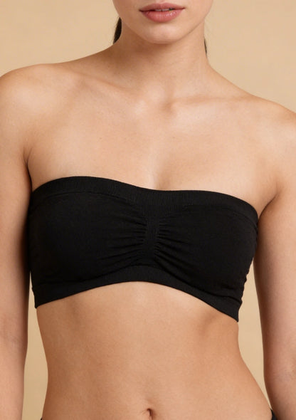 Biustonosz bandeau z oddychającego materiału